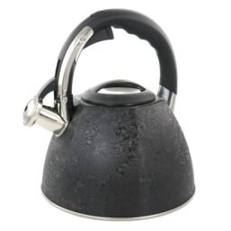 Mr. Coffee 3 Quart Stainless Steel Whistling Tea Kettle with Stay Cool