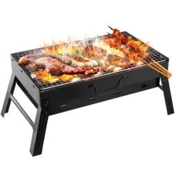 1Pc Portable BBQ Grill Foldable Charcoal Grill Lightweight Smoker