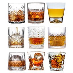 1PCS Whiskey Glass, Old Fashioned Rocks Glasses Tumblers, Glassware