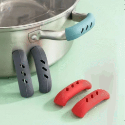 2/4pcs Silicone Pan Handle Cover Anti-scalding Protective Cover