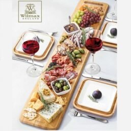 Large Feast Charcuterie Plating Set Including Long Bamboo Serving Tray