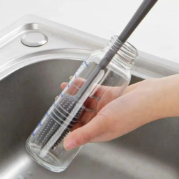 1/ 2PCS Silicone Cup Brush Glass Cleaner Kitchen Clean Tool Long
