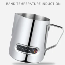 350/600ML Stainless Steel Milk Frothing Pitcher Temperature Display