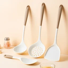 4-Piece Silicone Kitchen Utensil Set with Non-Stick Pans Silicone