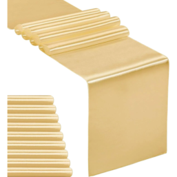 10-Pack Satin Table Runner, 12 x 108 inches Long Silky Table Runners