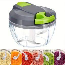 Manual Garlic Chopper Hand Pull String Vegetable Cutter