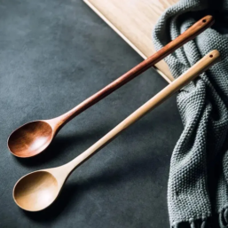 Long Wooden Stirring Spoon, Wooden Spoon With Long Handle, Wooden