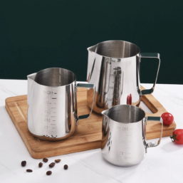 Stainless Steel Milk Frothing Jug Silver Frother Coffee Latte