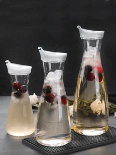 600/1100/1600ml Acrylic Juice Cold Water Bottle Large Capacity Coffee