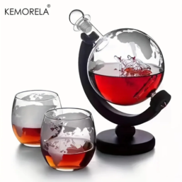 900ML Creative Globe Decanter Set with Lead-free Carafe Exquisite