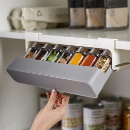 Kitchen Seasoning Bottle Storage Rack Spice Rack Self-adhesive