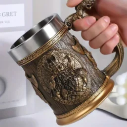 3D Viking Coffee Beer Mugs Personalized Original Stainless Steel Mug