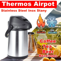 Stainless Steel Hot Water Bottle, Thermos Vacuum Insulation Warm Pot,