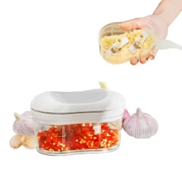 Garlic Chopper Manual Garlic Mincer Onion Vegetable Chopper Easy to