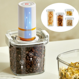 Vacuum Sealed Tank Coffee Beans Vacuum Jar Kitchen Cereals Storage Box