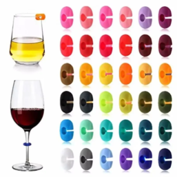 Silicone Wine Glass Marker Juice Champagne Cup Goblet Label Mug Tag