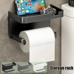 Toilet Paper Holder Plastic Storage Rack Kitchen Towel Placement Of