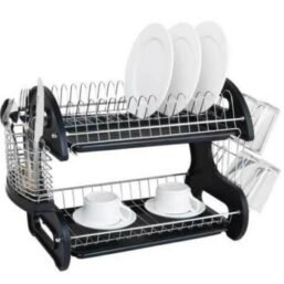 Multifunctional Dual Layers Bowls Dish Collection Shelf Dish Drainer